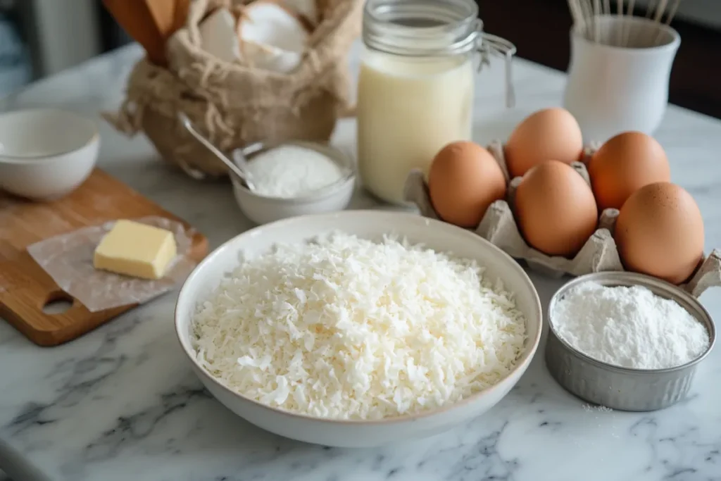 Coconut cake ingredients