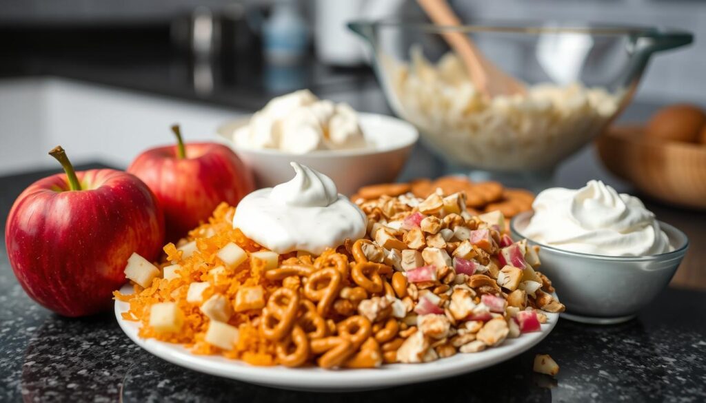 Apple Pretzel Salad ingredients