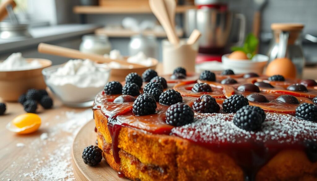 Blackberry Upside Down Cake