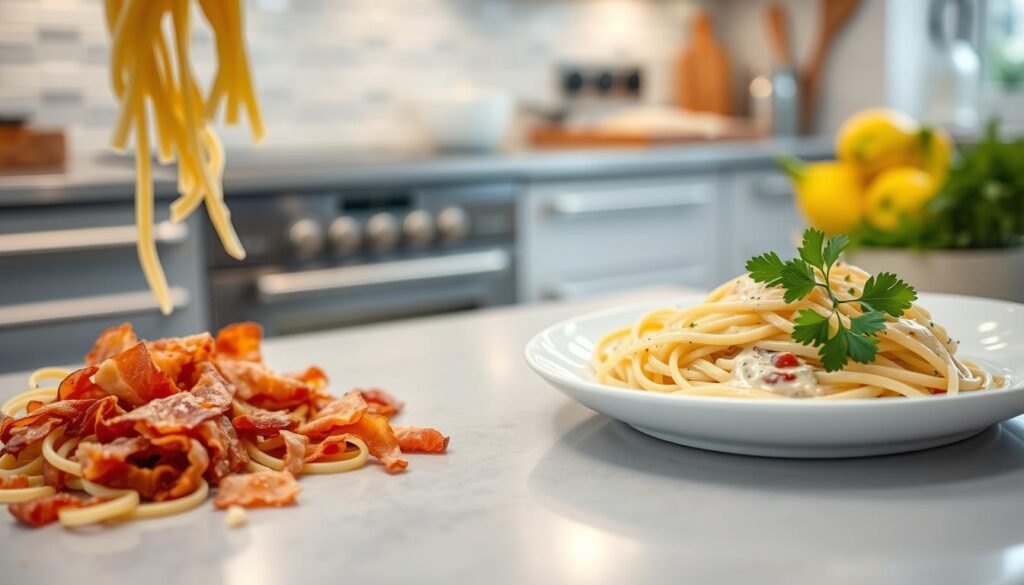 Creamy Bacon Pasta comfort food