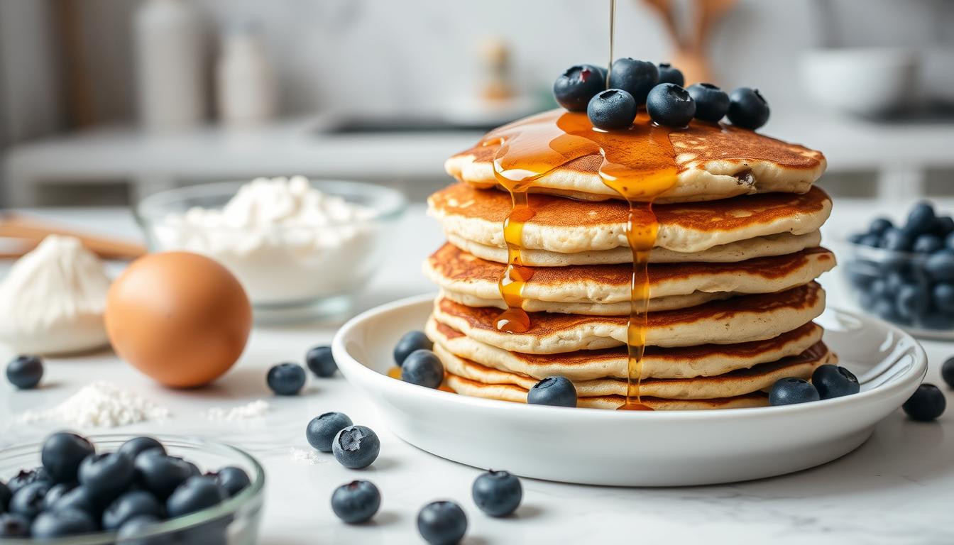 Fluffy Blueberry Pancakes