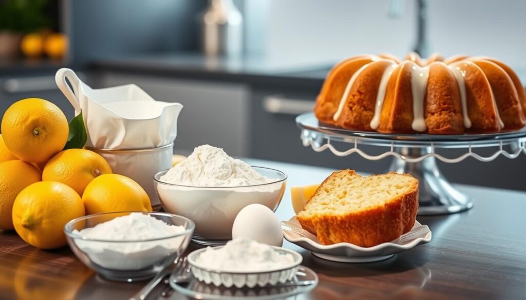 Lemon cake ingredients