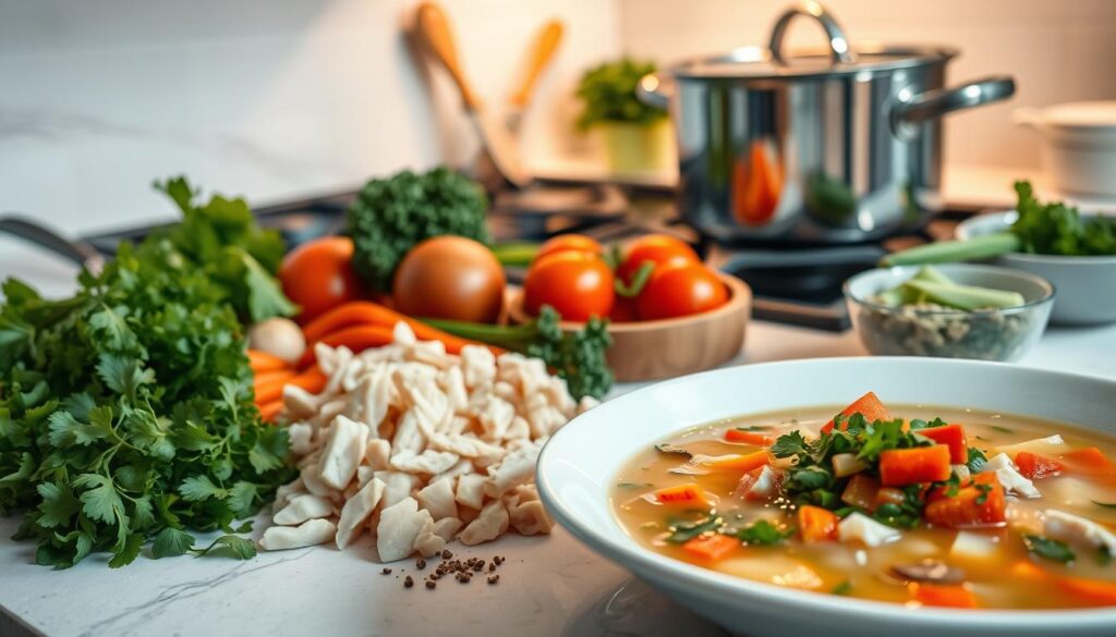 Marry Me Chicken Soup preparation