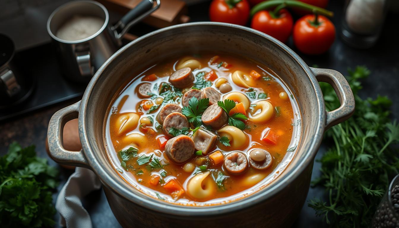 Sausage and Tortellini Soup