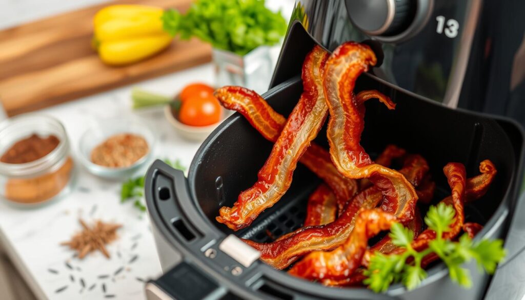 bacon air frying benefits