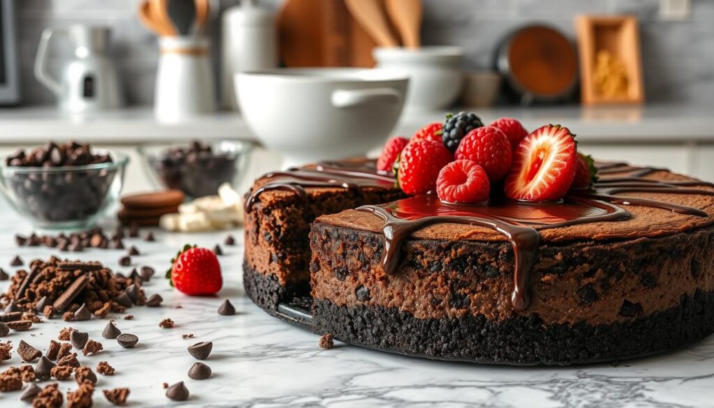 chocolate cheesecake