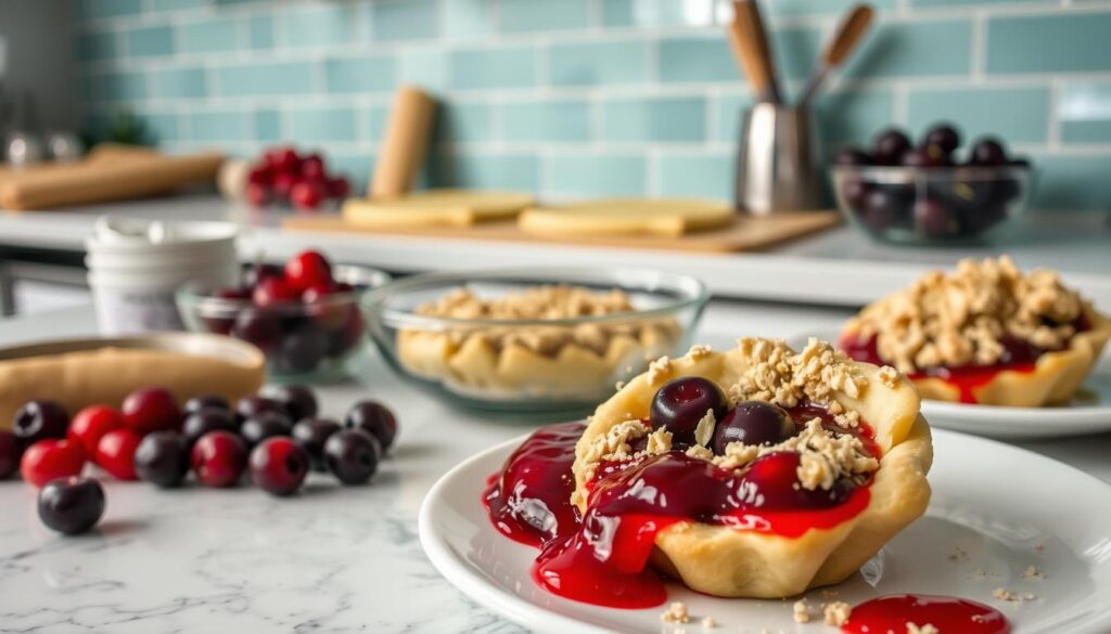 how to make Cherry Crumble Danishes