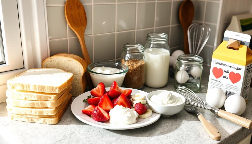 ingredients for French Toast Roll Ups