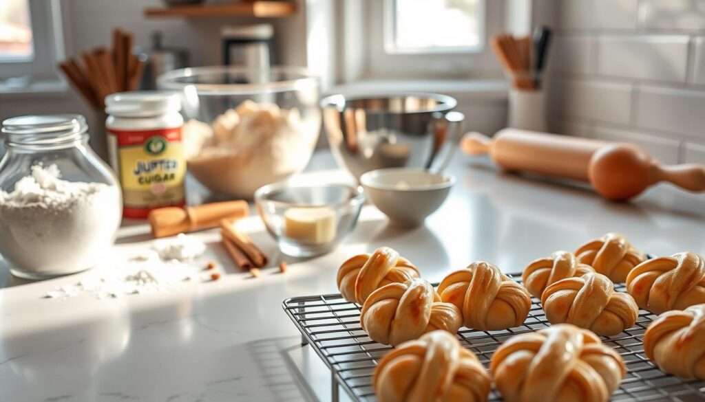 making Cinnamon Knots