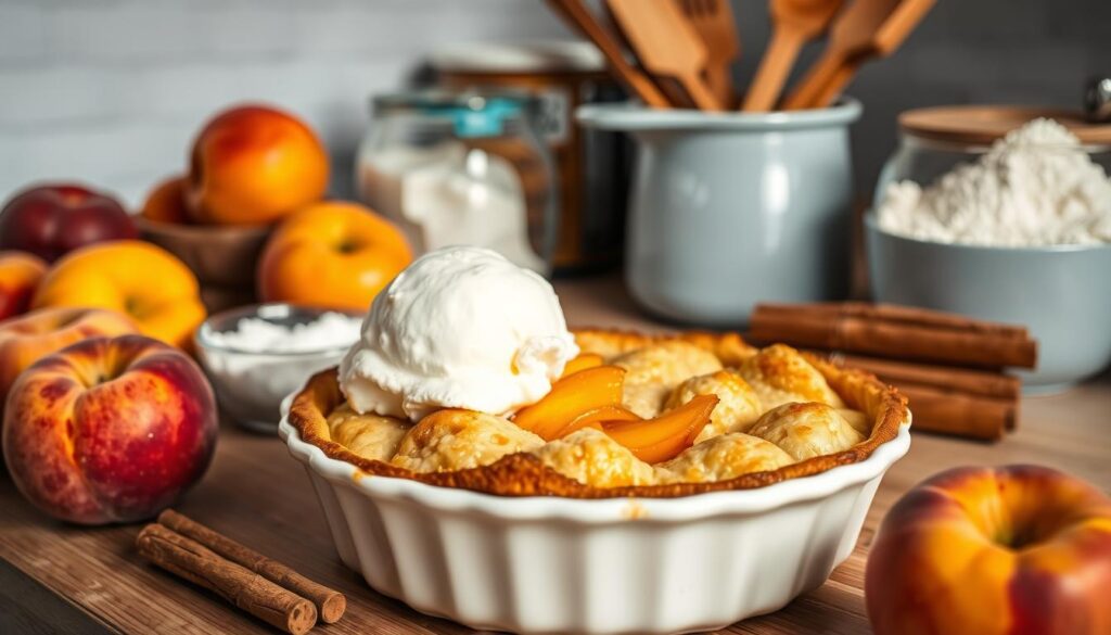 peach cobbler