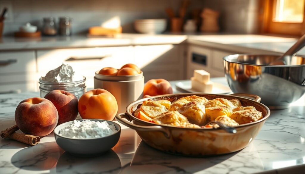 peach cobbler ingredients