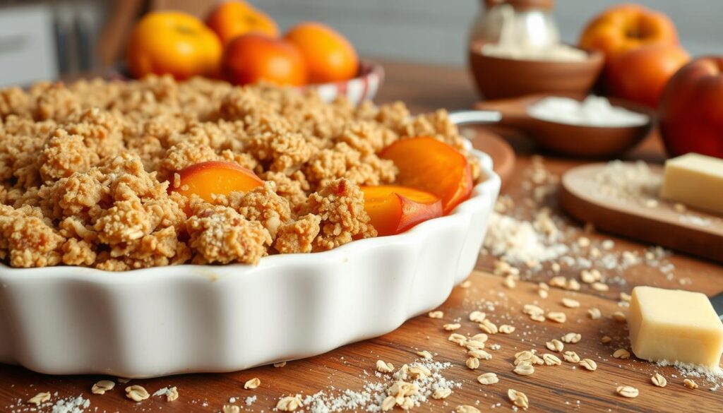 peach crisp texture